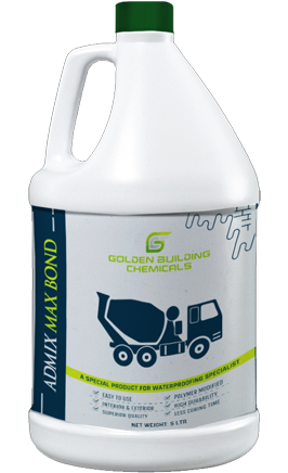 Admix Max Bond - High-Performance Concrete Admixture for Enhanced Strength. Golden Building Chemicals, Chennai. Admix Max Bond - High-Performance Concrete Admixture for Enhanced Strength.